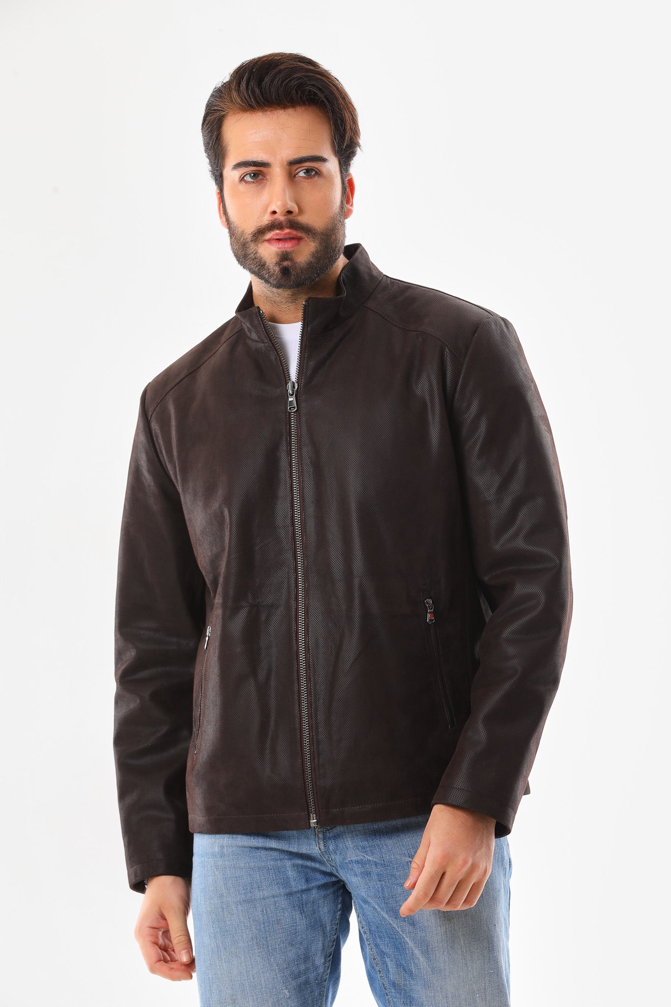 The Varden Brown Leather Men Jacket