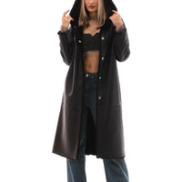 The Virella Reversible Hooded Shearling Leather Jacket