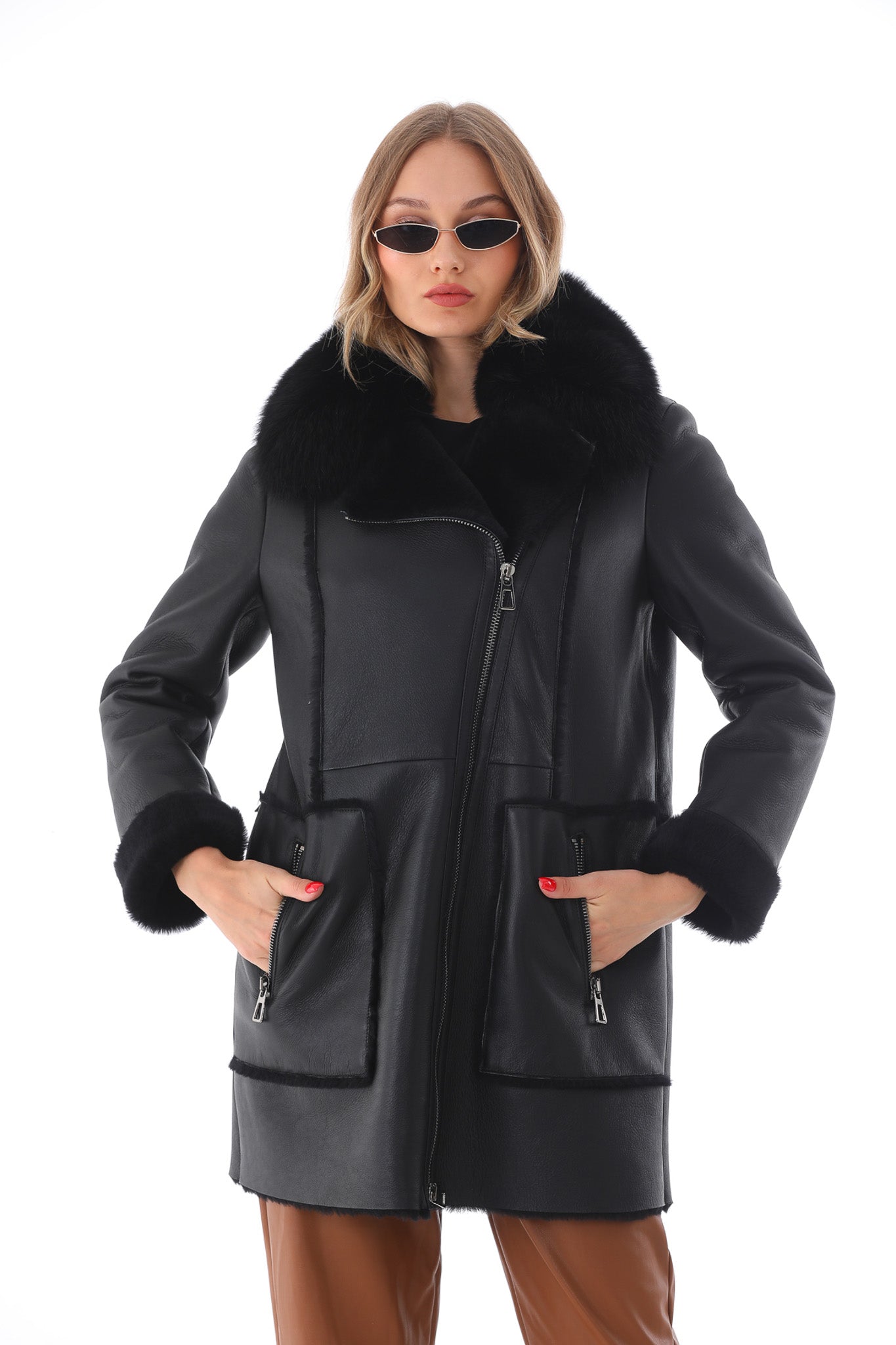 The Boreal Black Leather Women Jacket