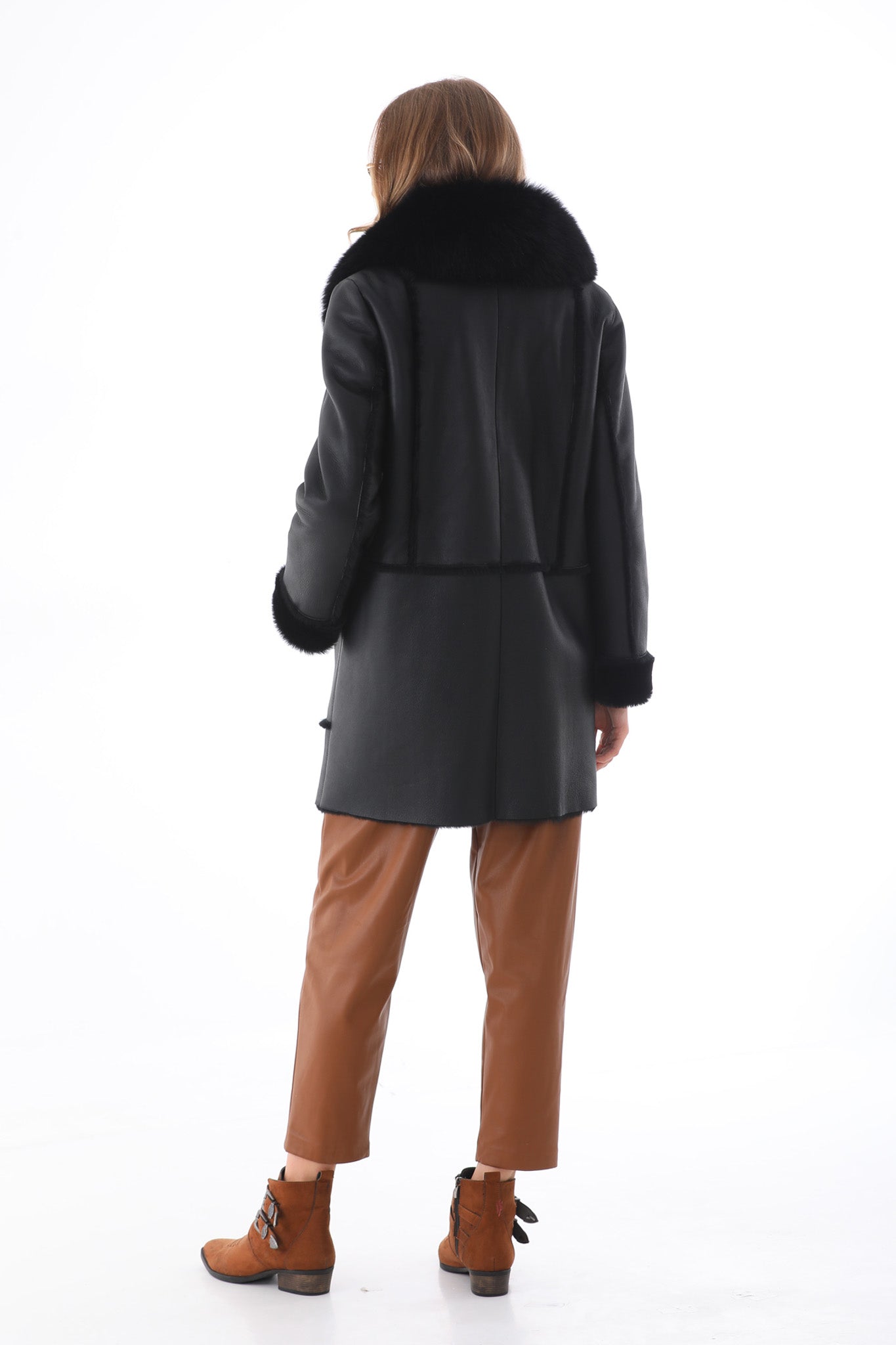 The Boreal Black Leather Women Jacket