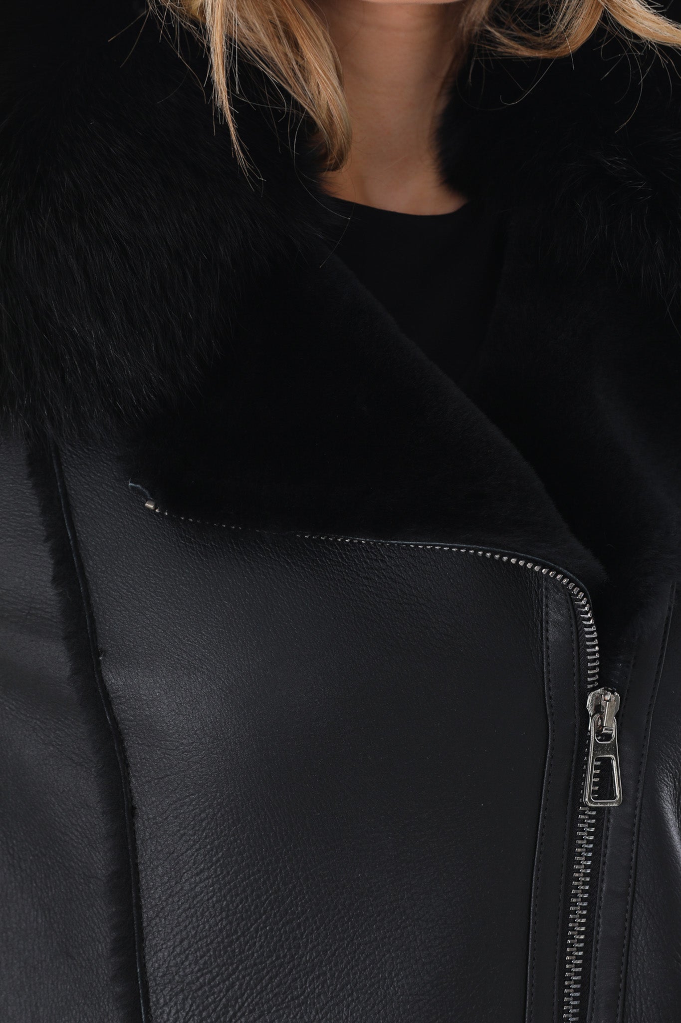 The Boreal Black Leather Women Jacket