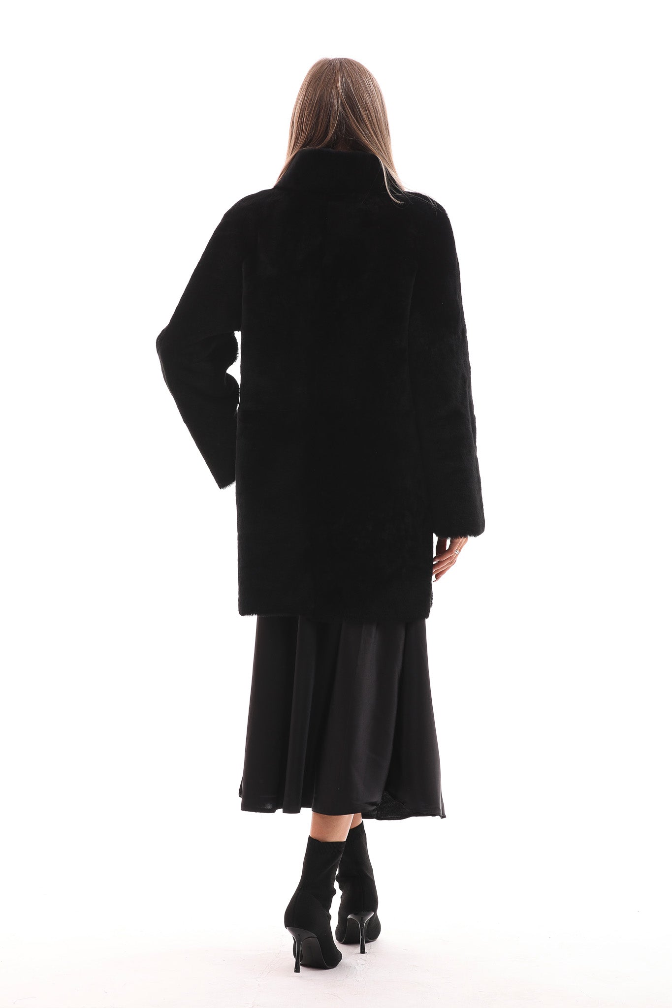 The Nyra Reversible Shearling Women Leather Jacket