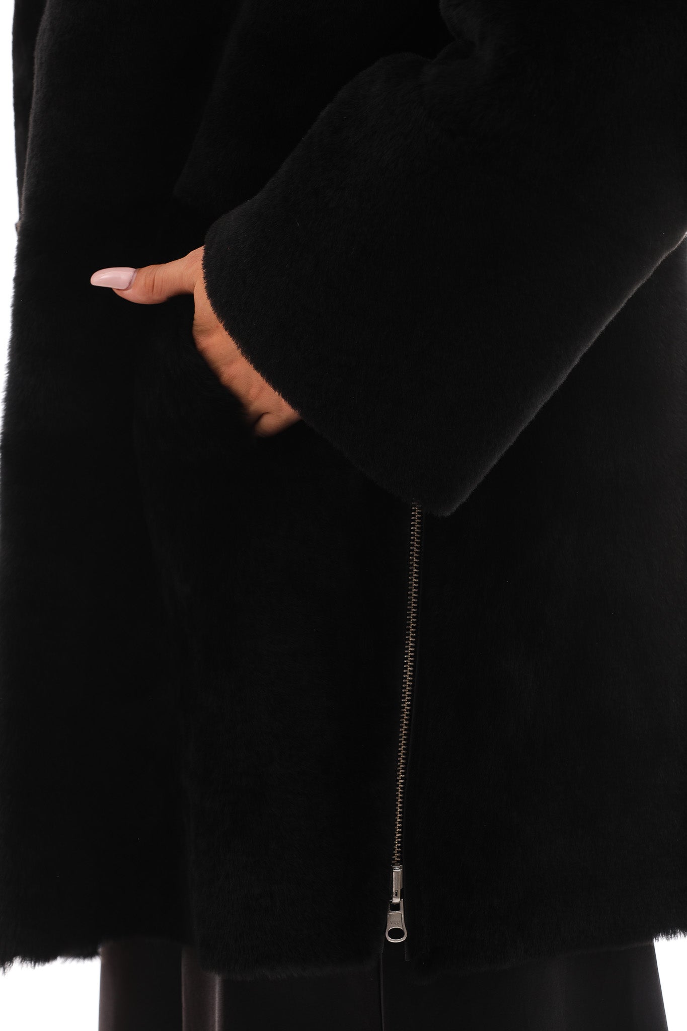 The Nyra Reversible Shearling Women Leather Jacket