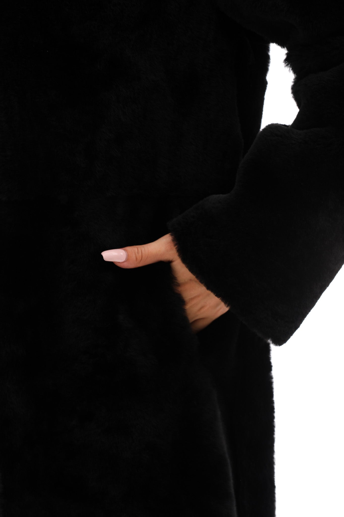 The Noctura Reversible Hooded Shearling Leather Jacket