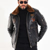 The Northway Vintage Black Lambskin Men Leather Jacket