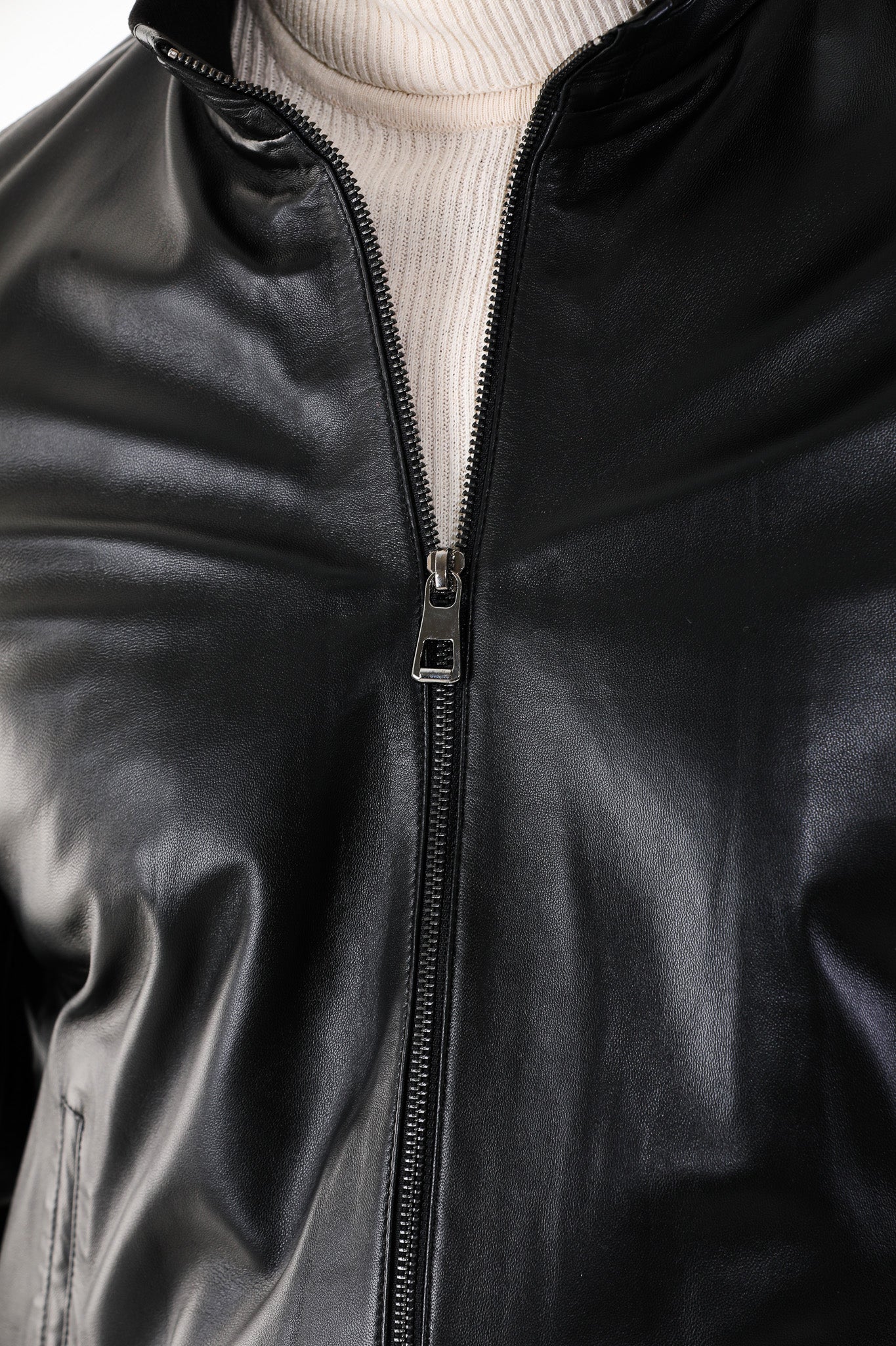 Monza Vintage Black Lambskin Men Leather Jacket