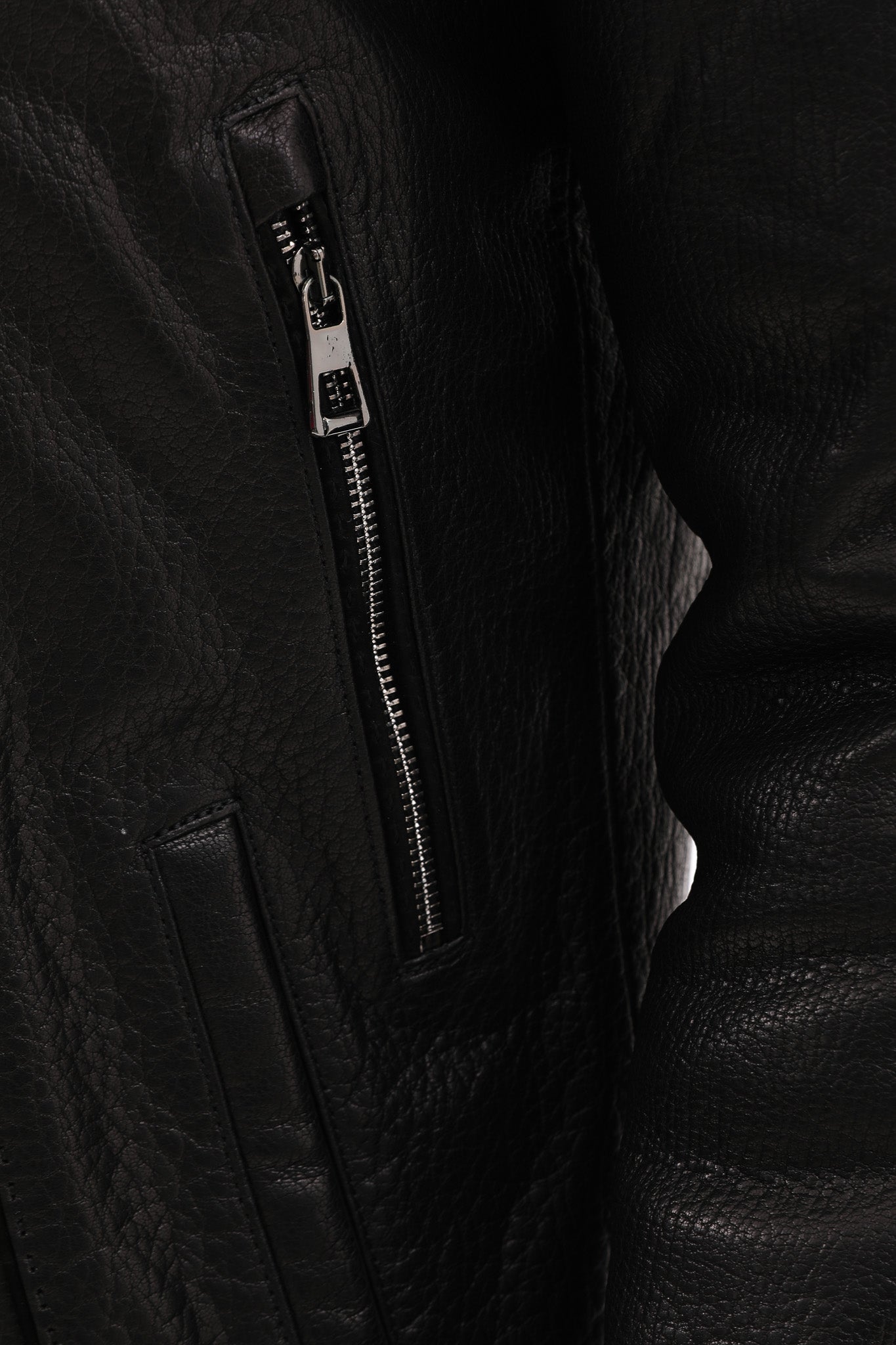 The Bergamo Black Shearling Leather Men Jacket