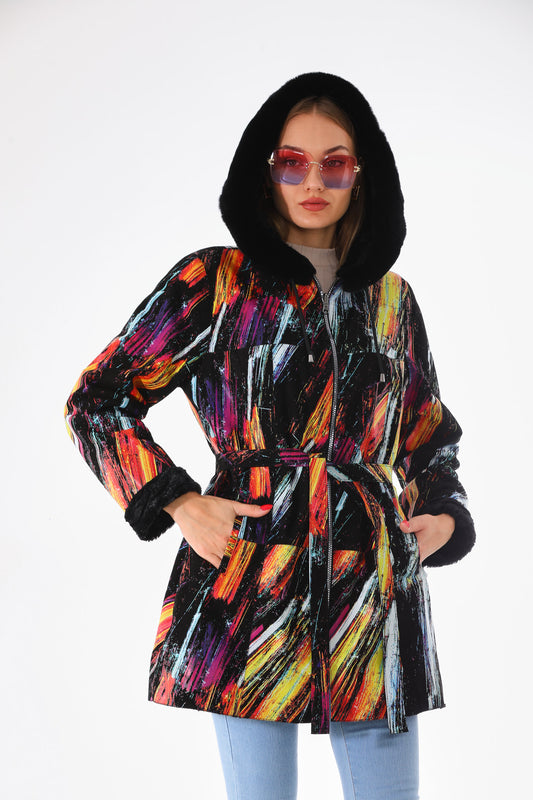 The Prisma Leather Women Coat