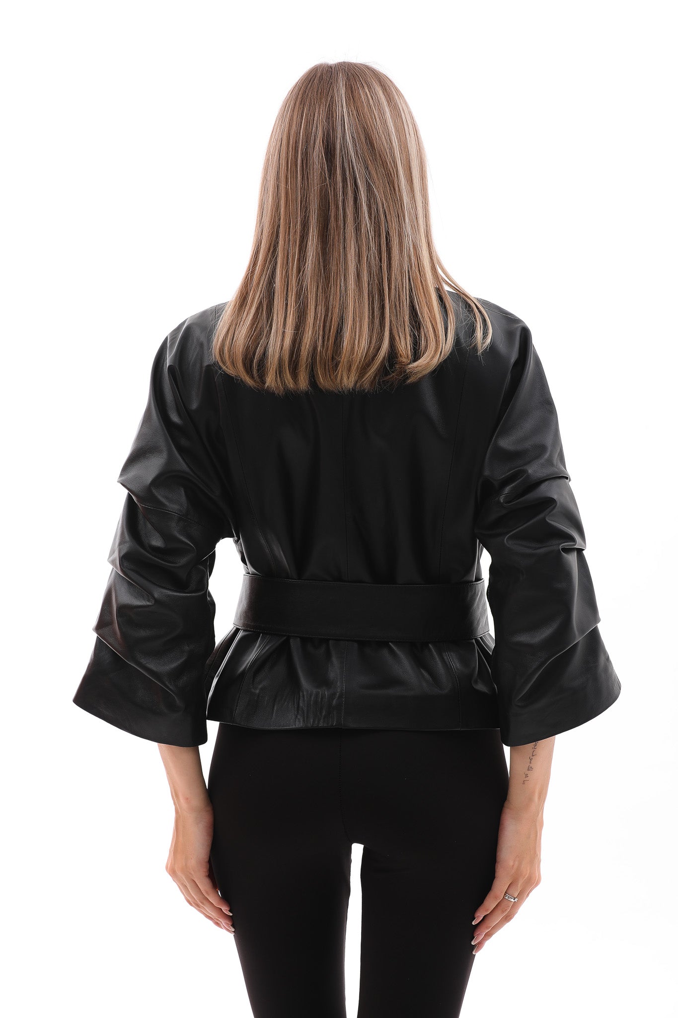 The Odessa Black Leather Women Jacket