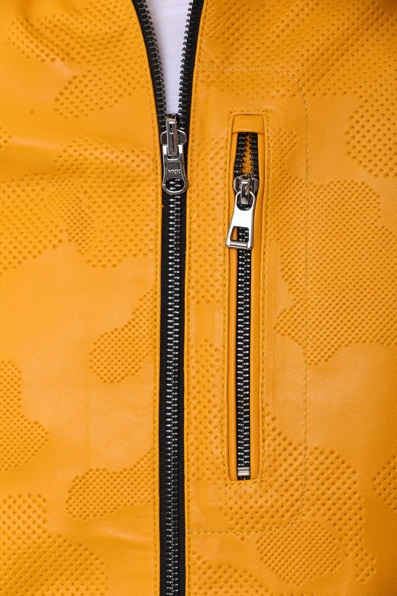 The Como Reversible Mustard Yellow & Black Leather Bomber Jacket