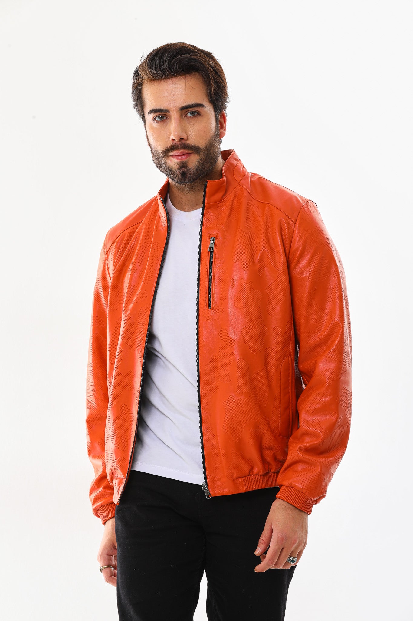 The Como Reversible Leather Bomber Jacket
