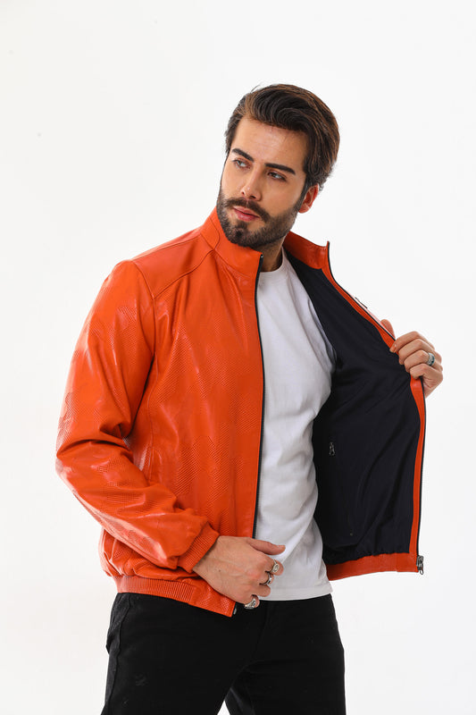 The Como Reversible Leather Bomber Jacket