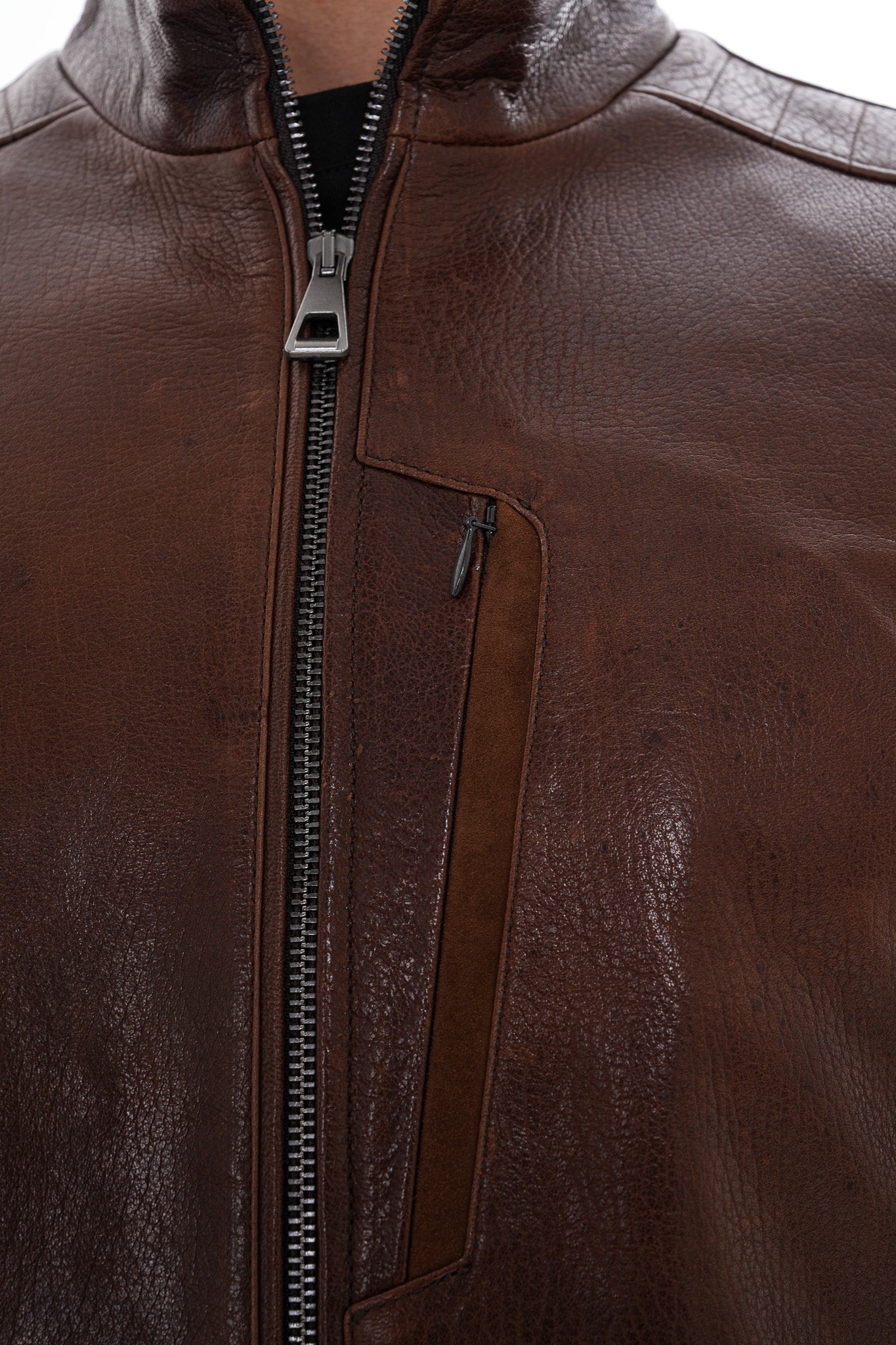 The Marco Brown Leather Men Jacket