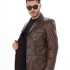 The Ravenna Brown Leather Men Jacket