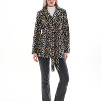 Sienna Abstract Art Leather Women Jacket – Leopard Edition