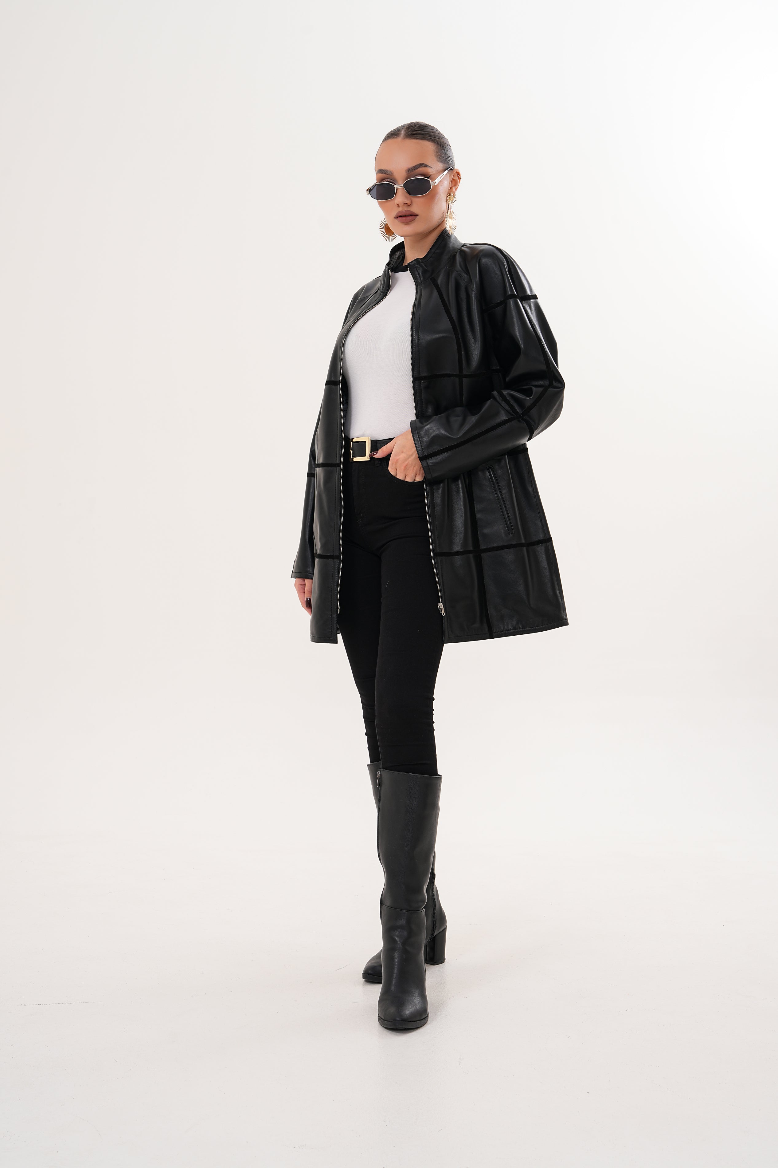 The Prado Reversible Black Leather Women Leather Jacket – Vinci