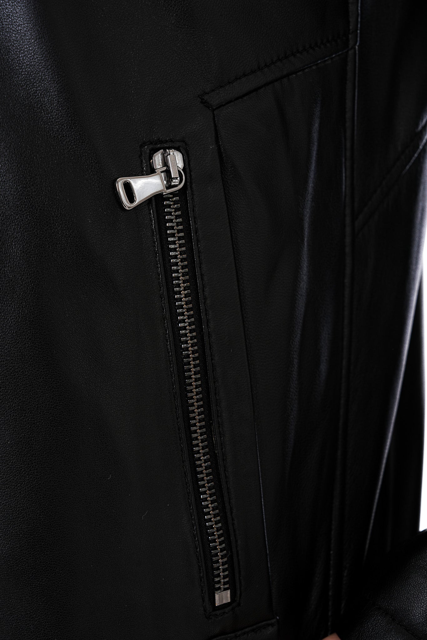 The Falcon Black Smooth Leather Men Jacket