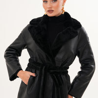 The Emilia Reversible Shearling Leather Coat