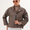 The Geneva Reversible Shearling Leather Women Jacket