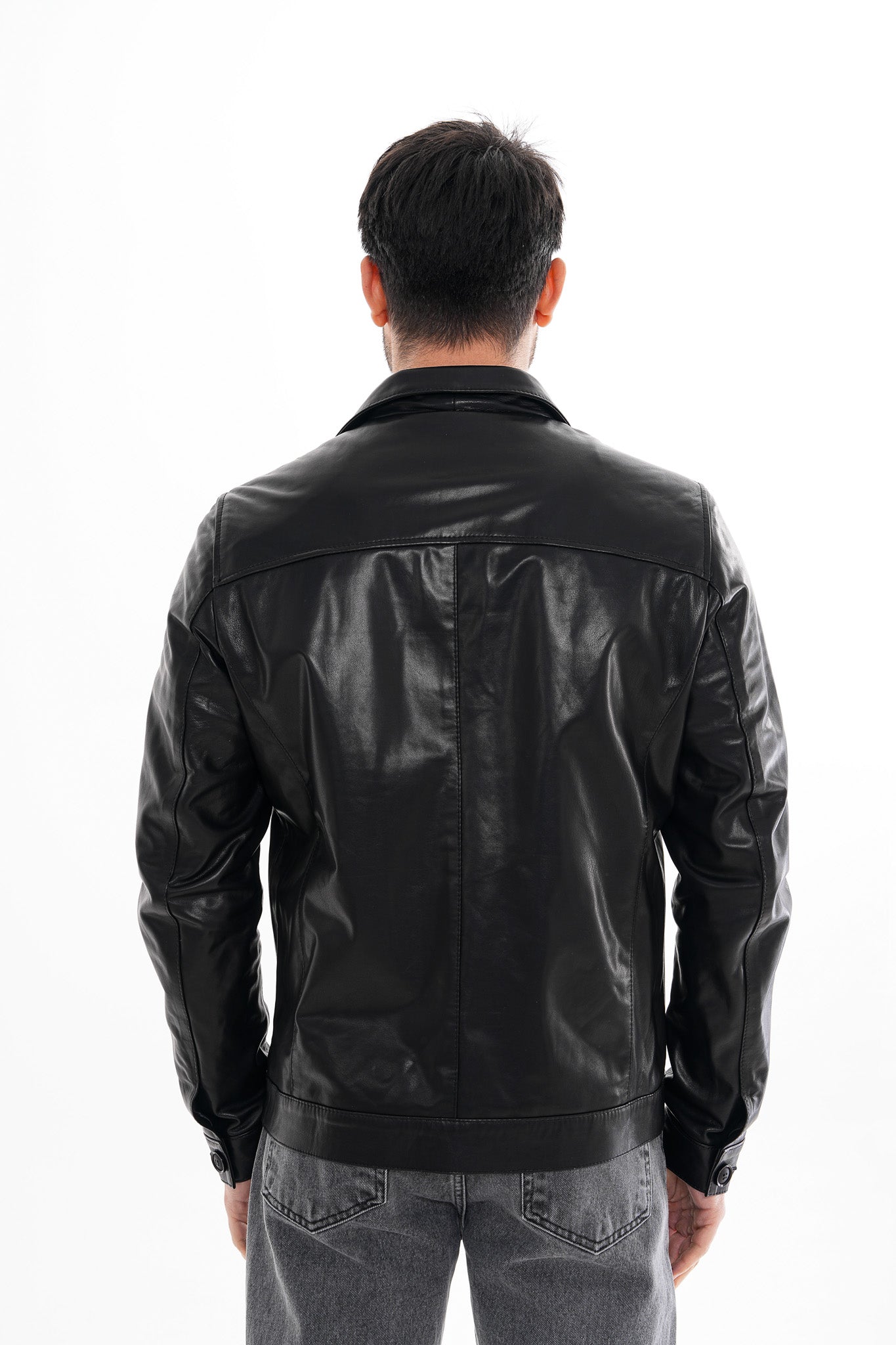 The Azzuro Black Leather Jacket