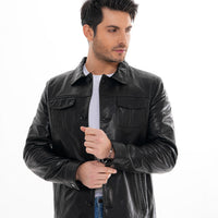 The Mantua Black Leather Jacket