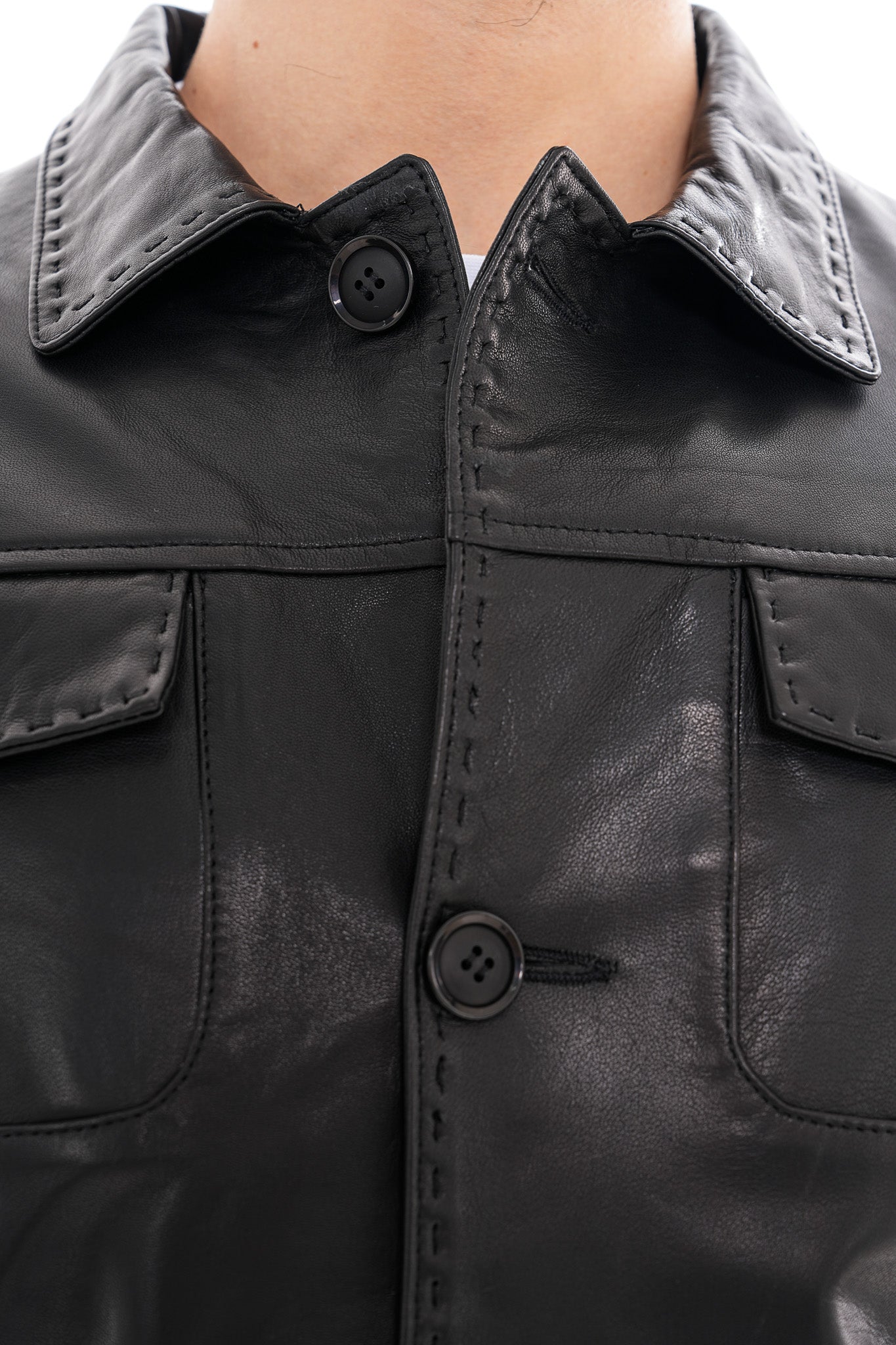 The Mantua Black Leather Jacket