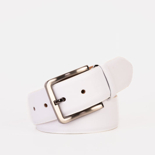 The Urgup White Calfskin Belt