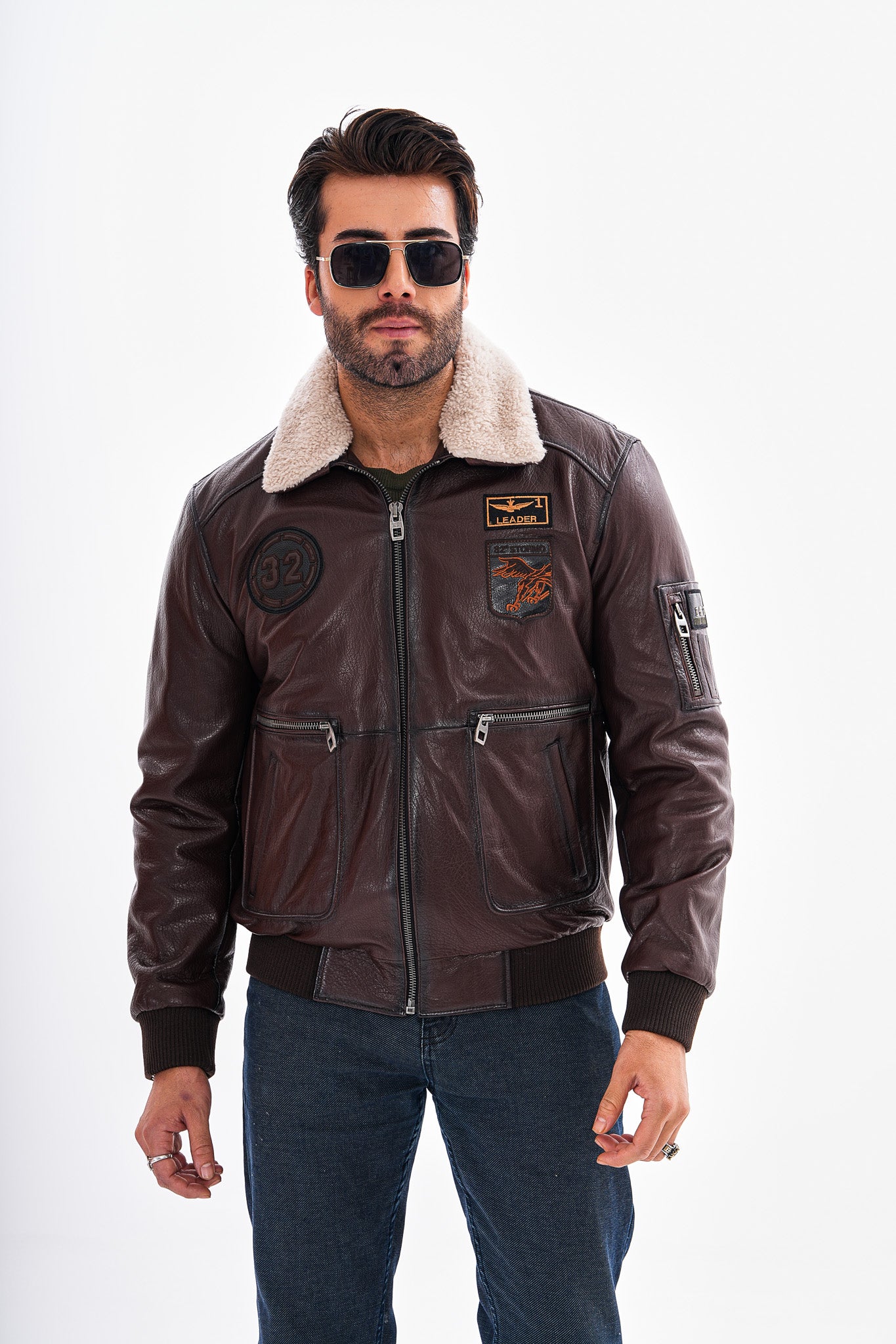 The Northway Brown Lambskin Men Leather Jacket