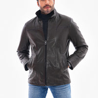 The Nero Green Leather Men Jacket