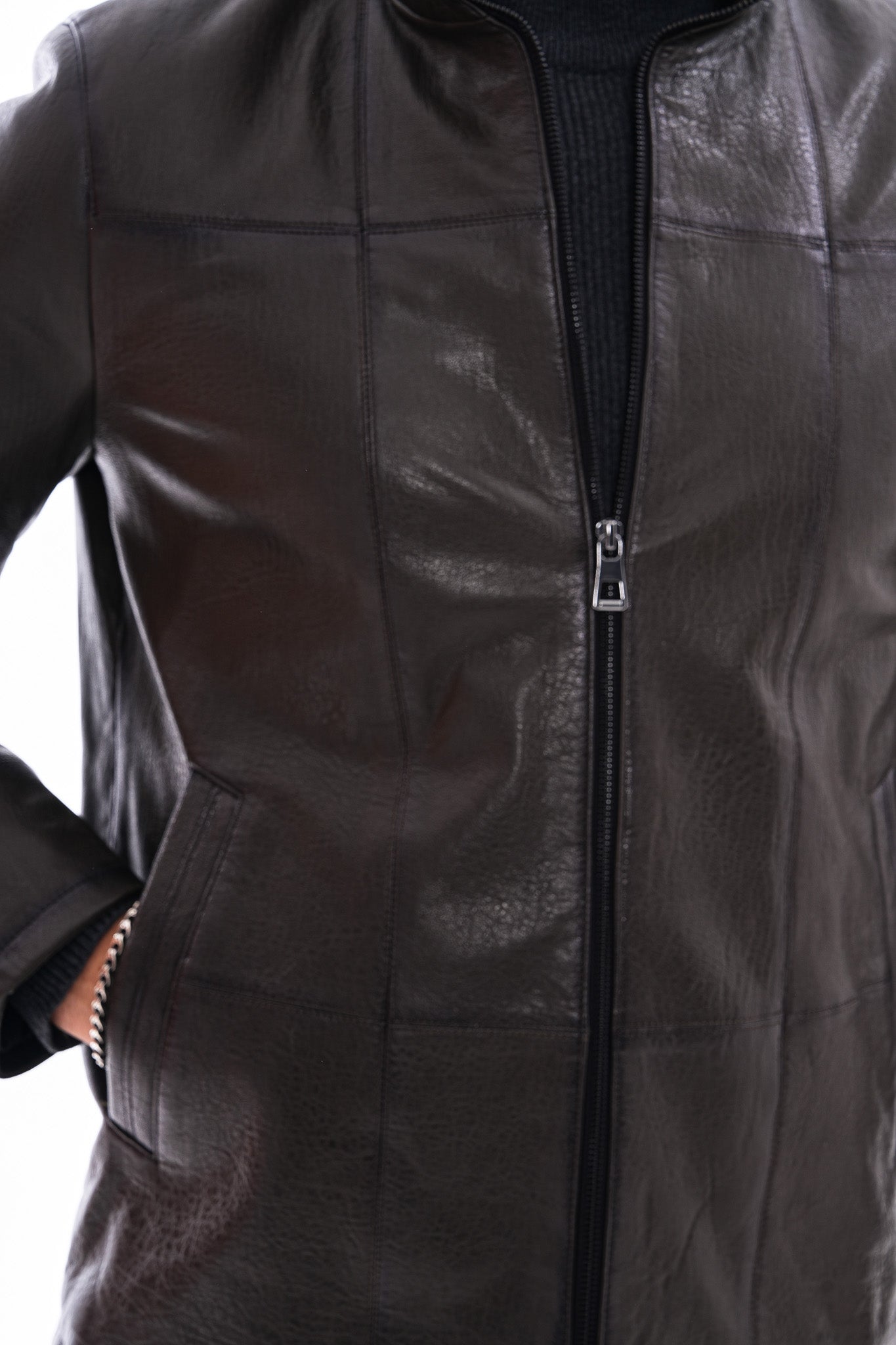 The Nero Green Leather Men Jacket