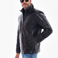 The Nero Black Leather Men Jacket