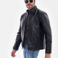 The Varden Black Leather Men Jacket