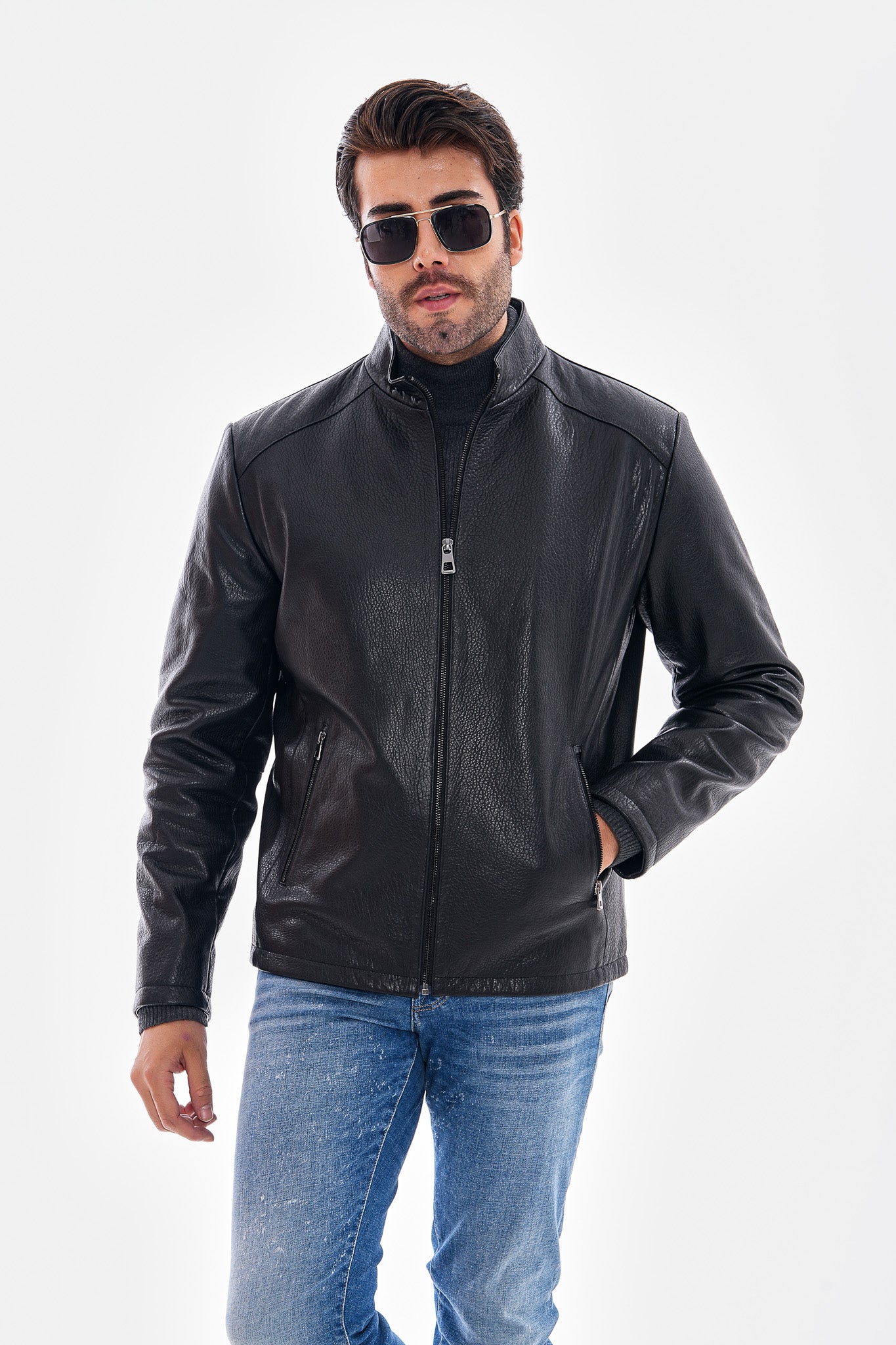 The Varden Black Leather Men Jacket