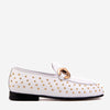 The Jupiter  Shoe White Spike Leather  Bit Dress Loafer Limited Edition Women  Shoe