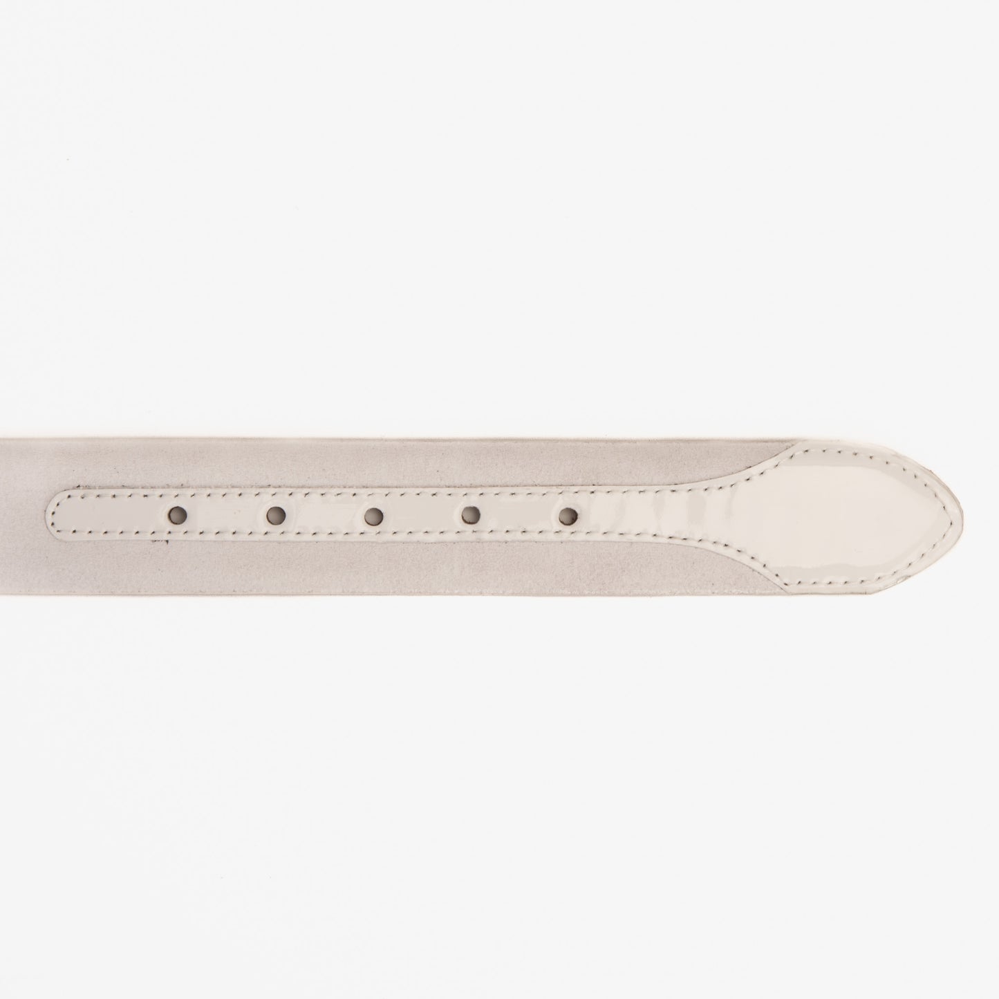 The Eugene White & Gold Woven Leather Belt
