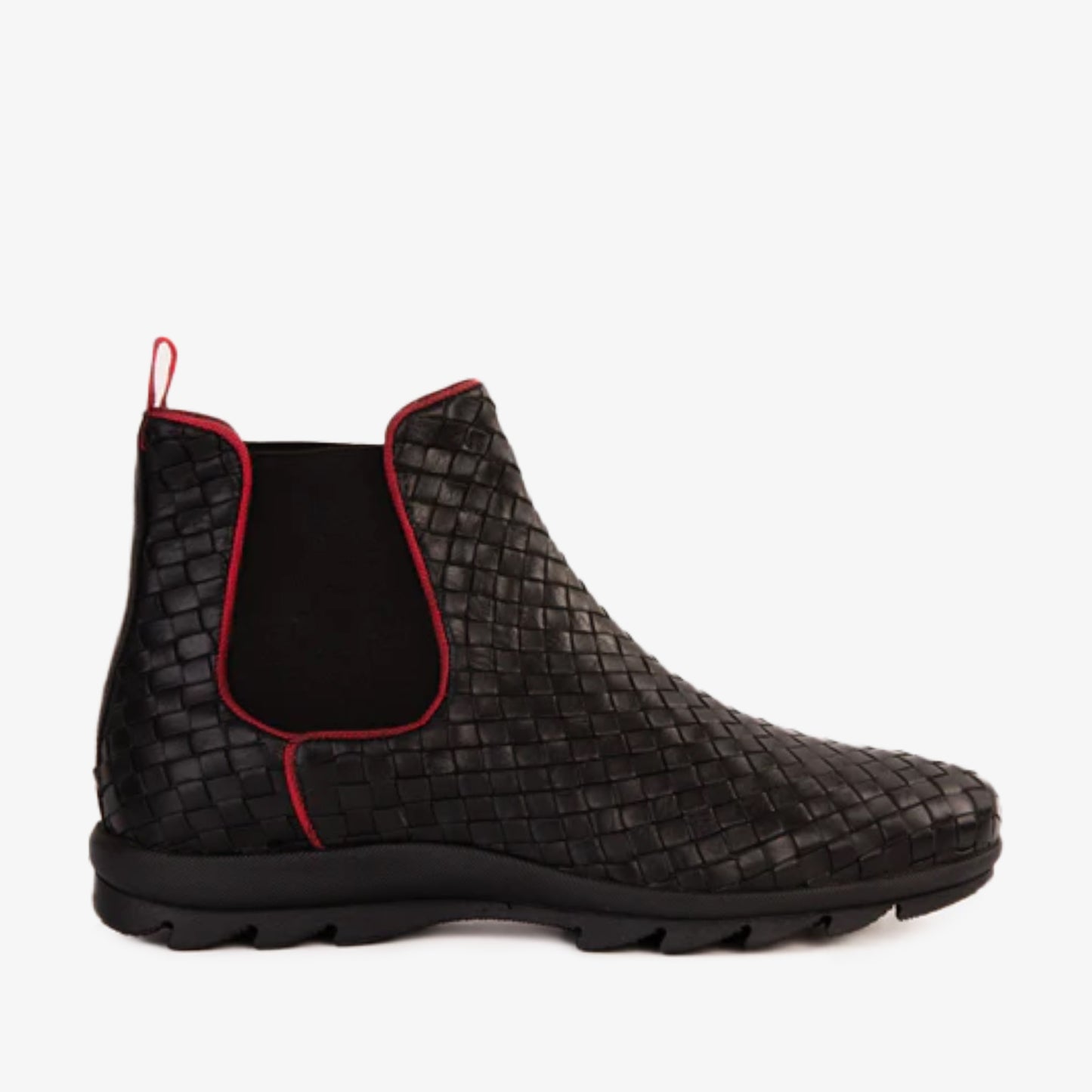 ¡La bota casual Chelsea para hombres Luxpre de cuero negro trenzado, venta final!