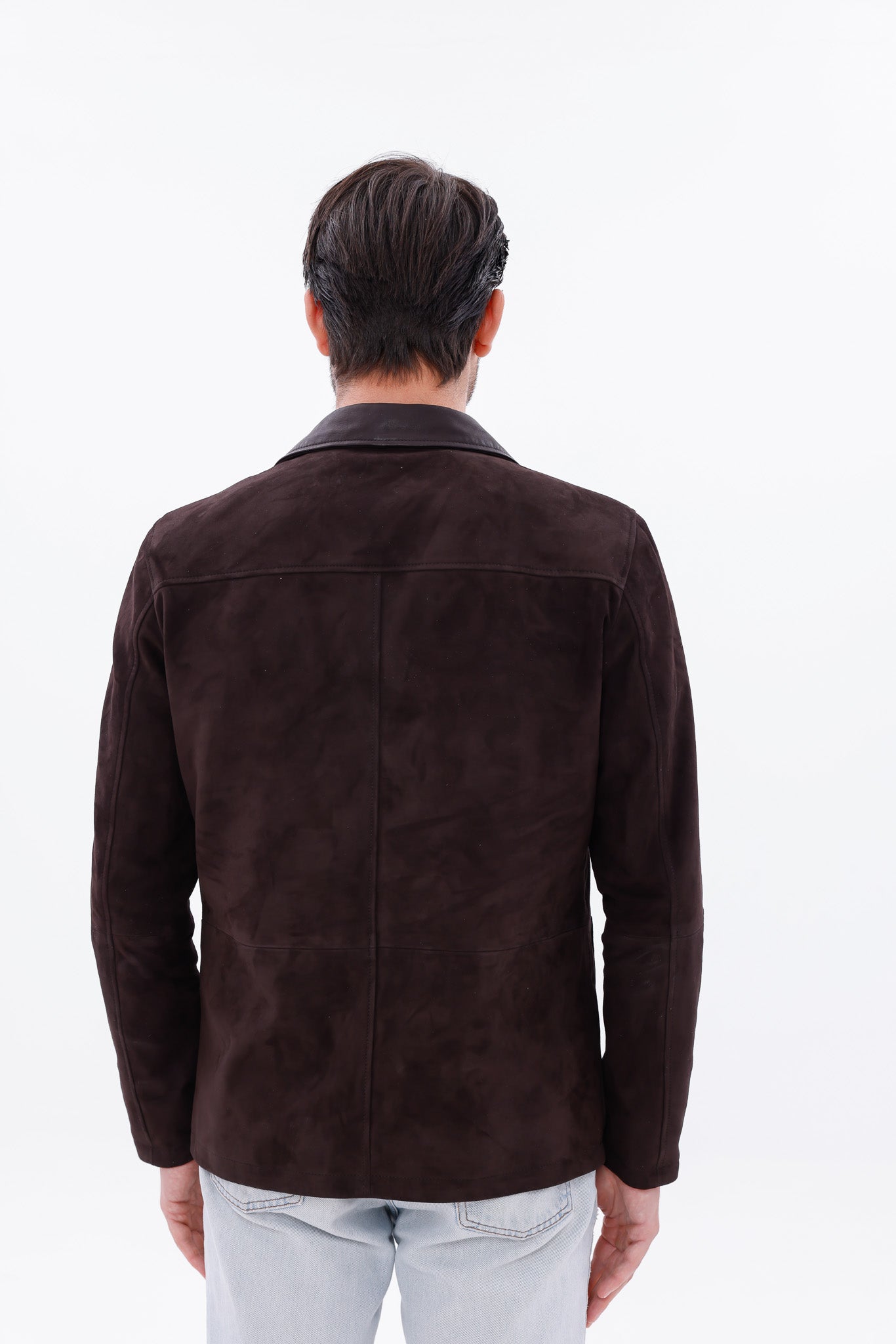 The Matera Suede Brown Leather Men Jacket