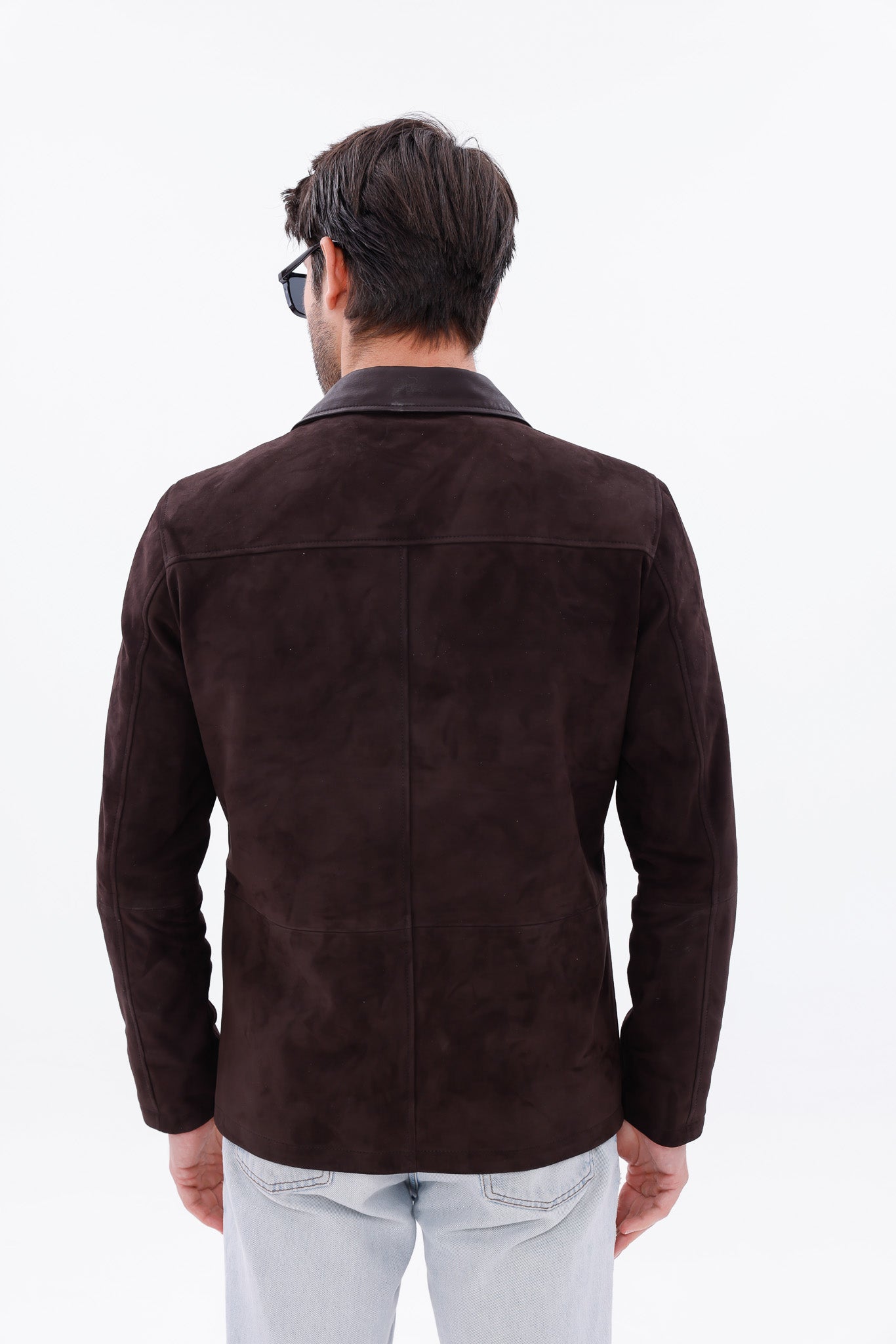 The Matera Suede Brown Leather Men Jacket