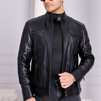 The Argento Black Leather Jacket