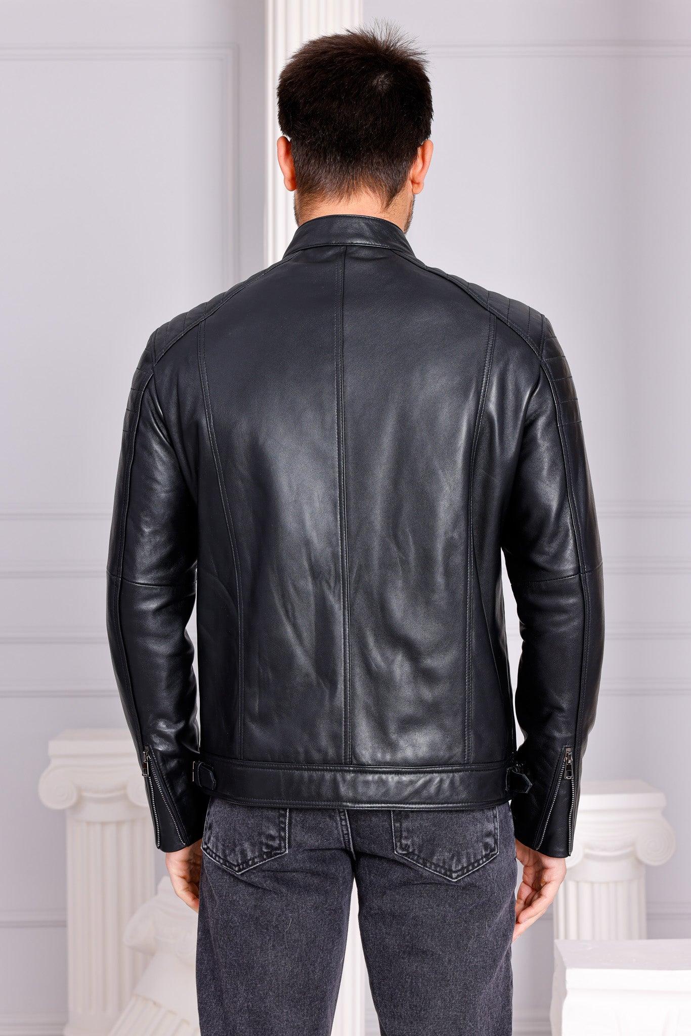 The Argento Black Leather Jacket