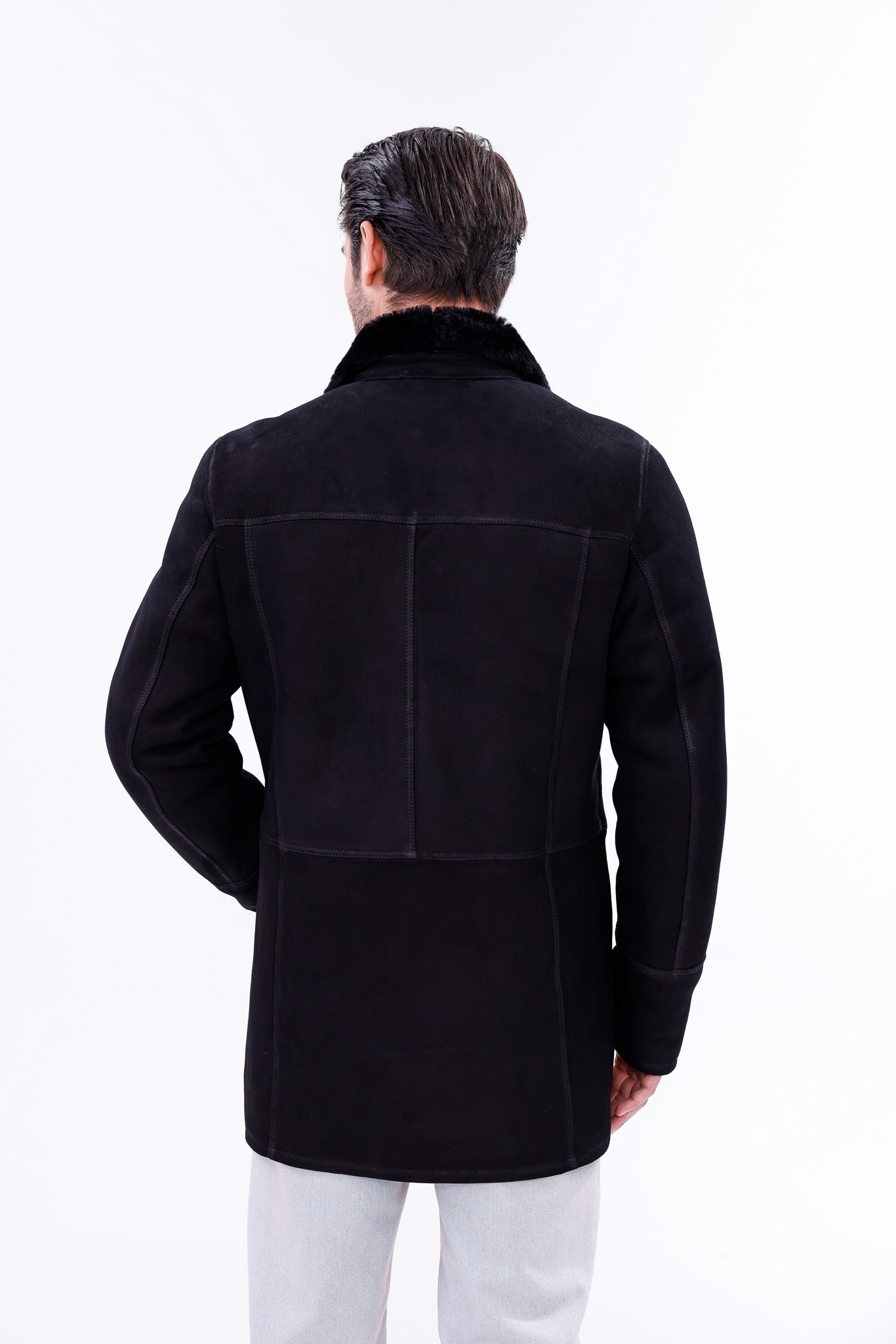 The Lariana Black Shearling Men Jacket