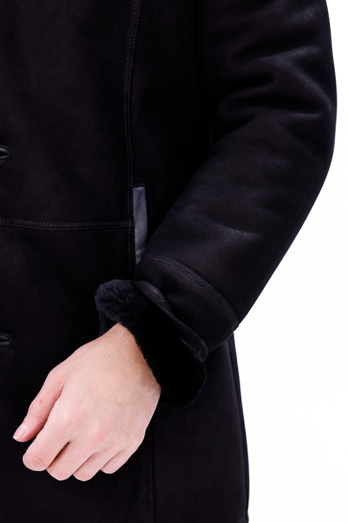 The Lariana Black Shearling Men Jacket