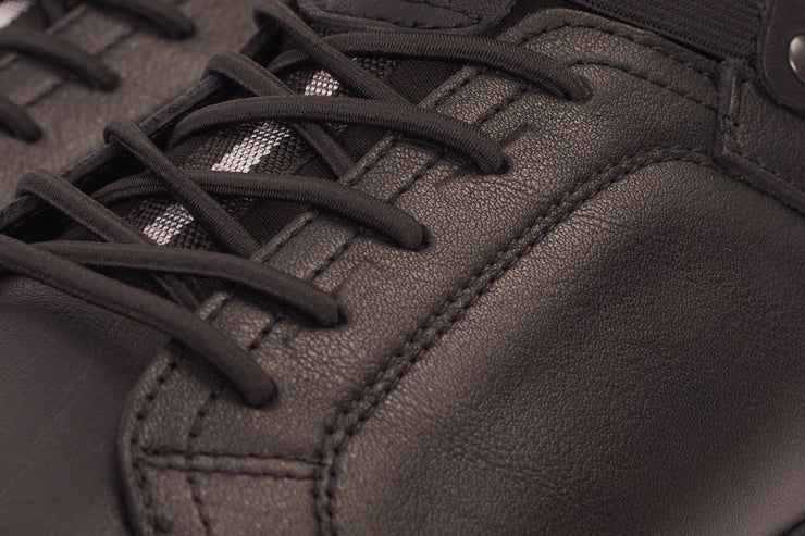 The Mumbai Black Leather Sneaker