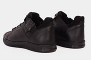 The Mumbai Black Leather Sneaker