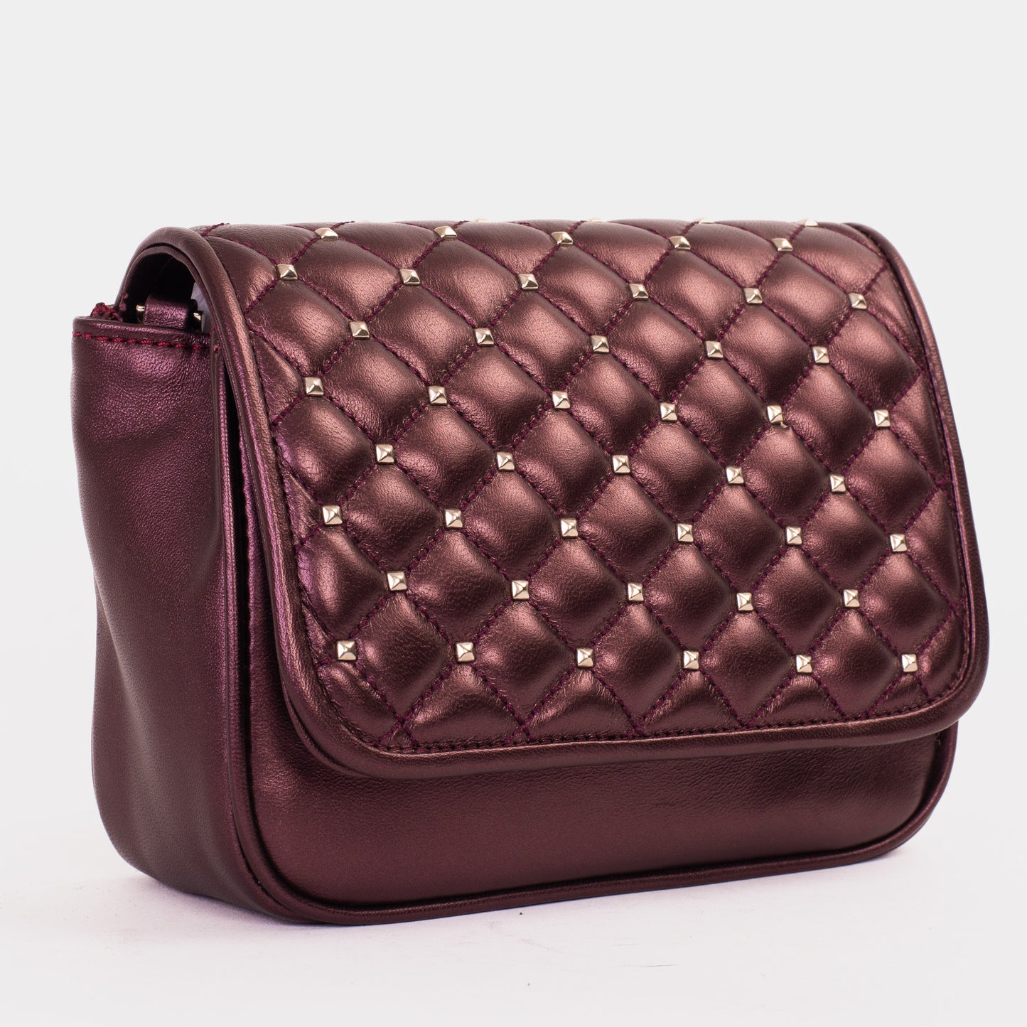 The Leno Burgundy Leather Handbag