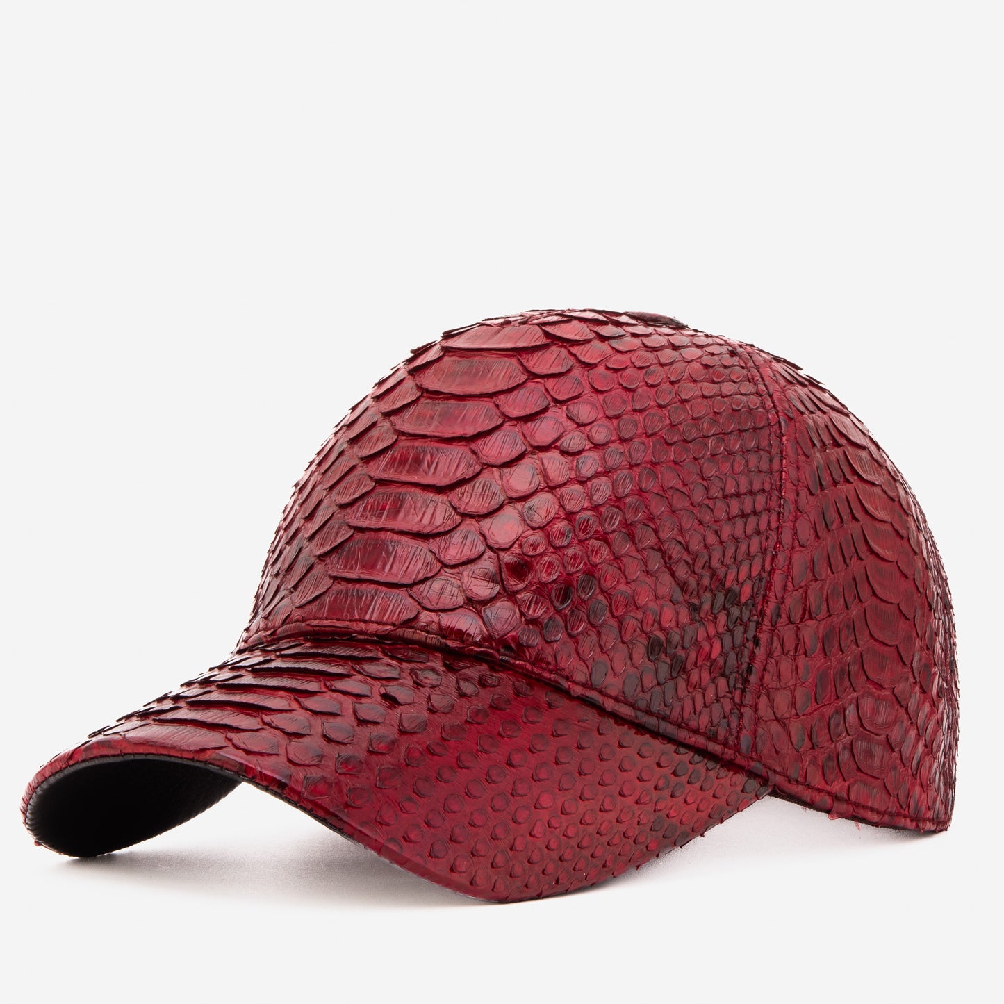 Boss Burgundy Leather Cap