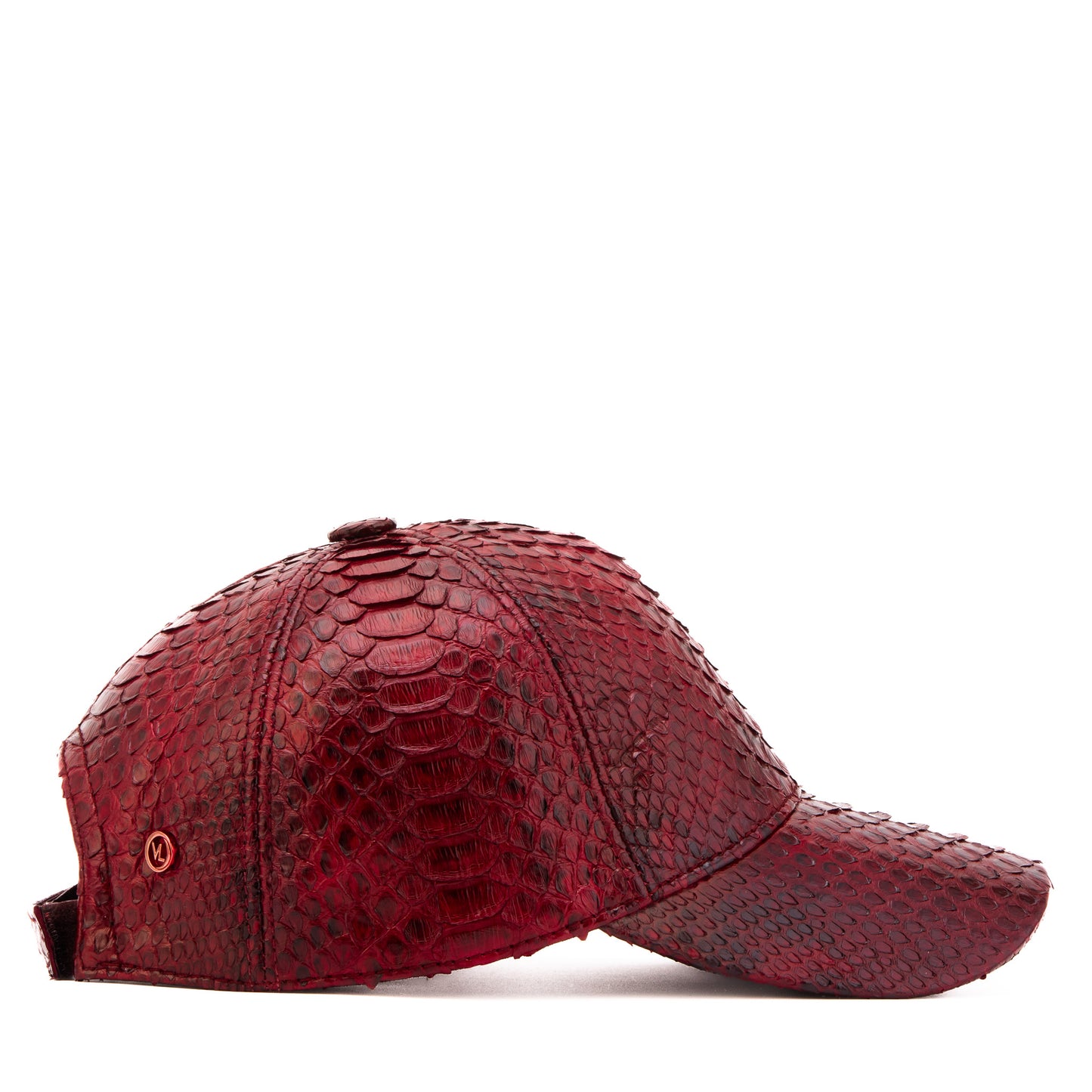 Boss Burgundy Leather Cap