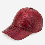 Boss Burgundy Leather Cap