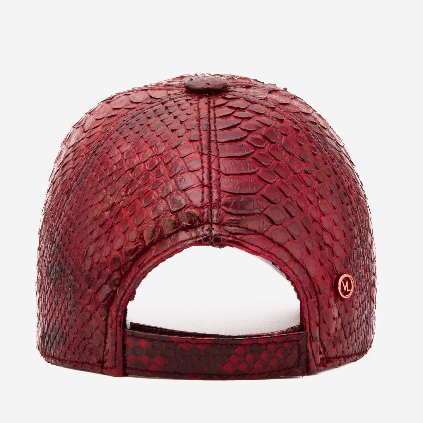 Boss Burgundy Leather Cap
