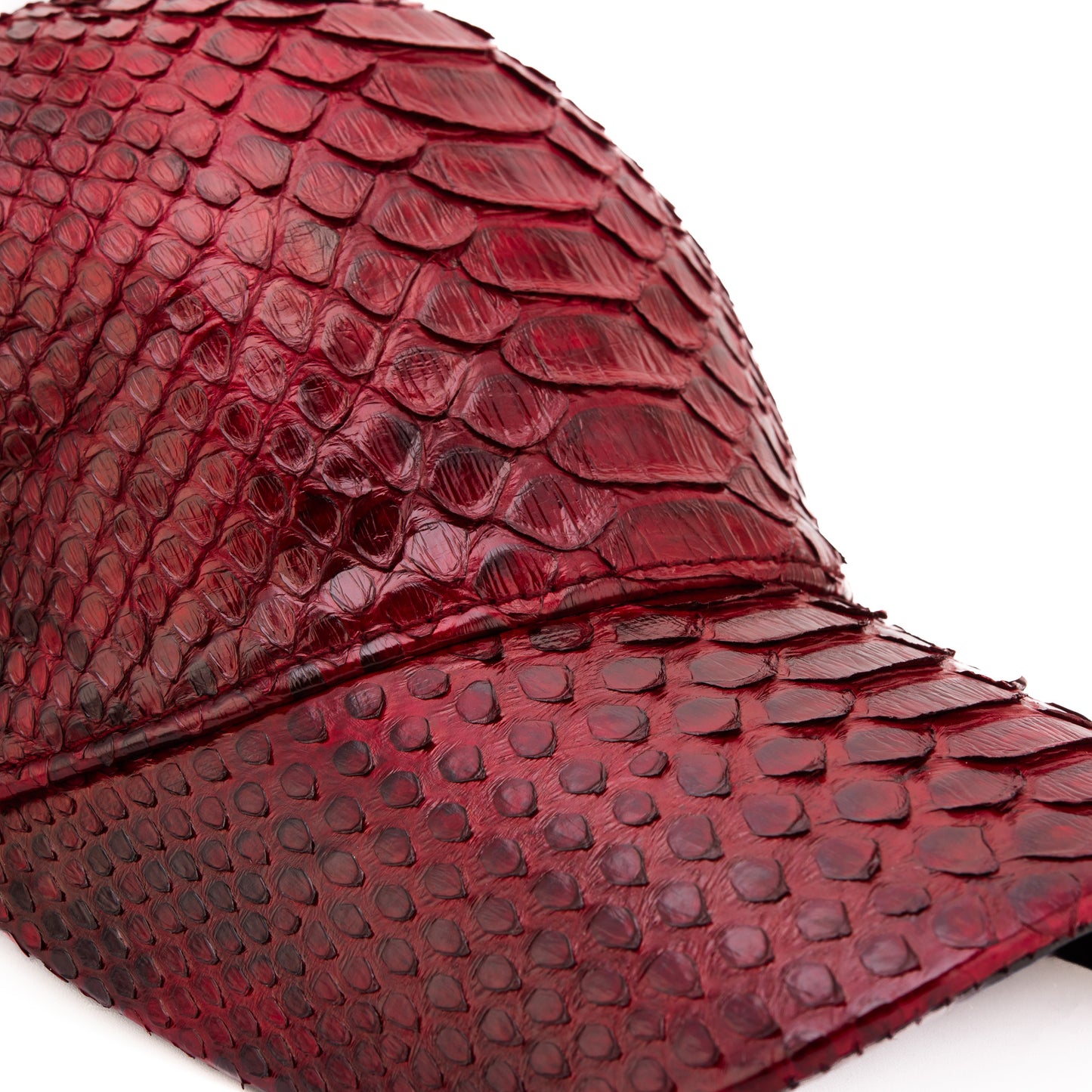 Boss Burgundy Leather Cap